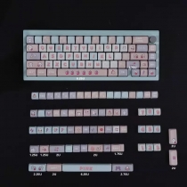 Strawberry Rabbit 104+29 MOA Profile Keycap Set Cherry MX PBT Dye-subbed for Mechanical Gaming Keyboard